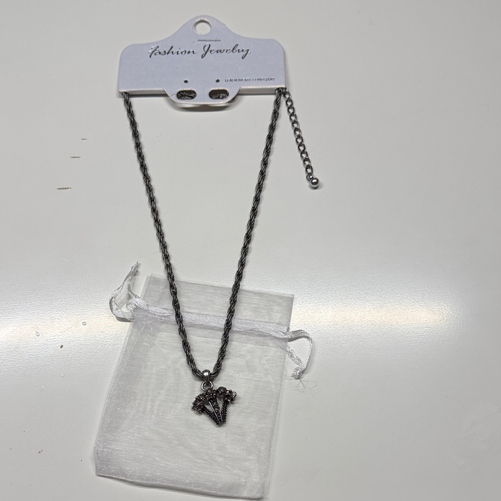 Fashion Jewelry Silver-Tone Pendant Necklace